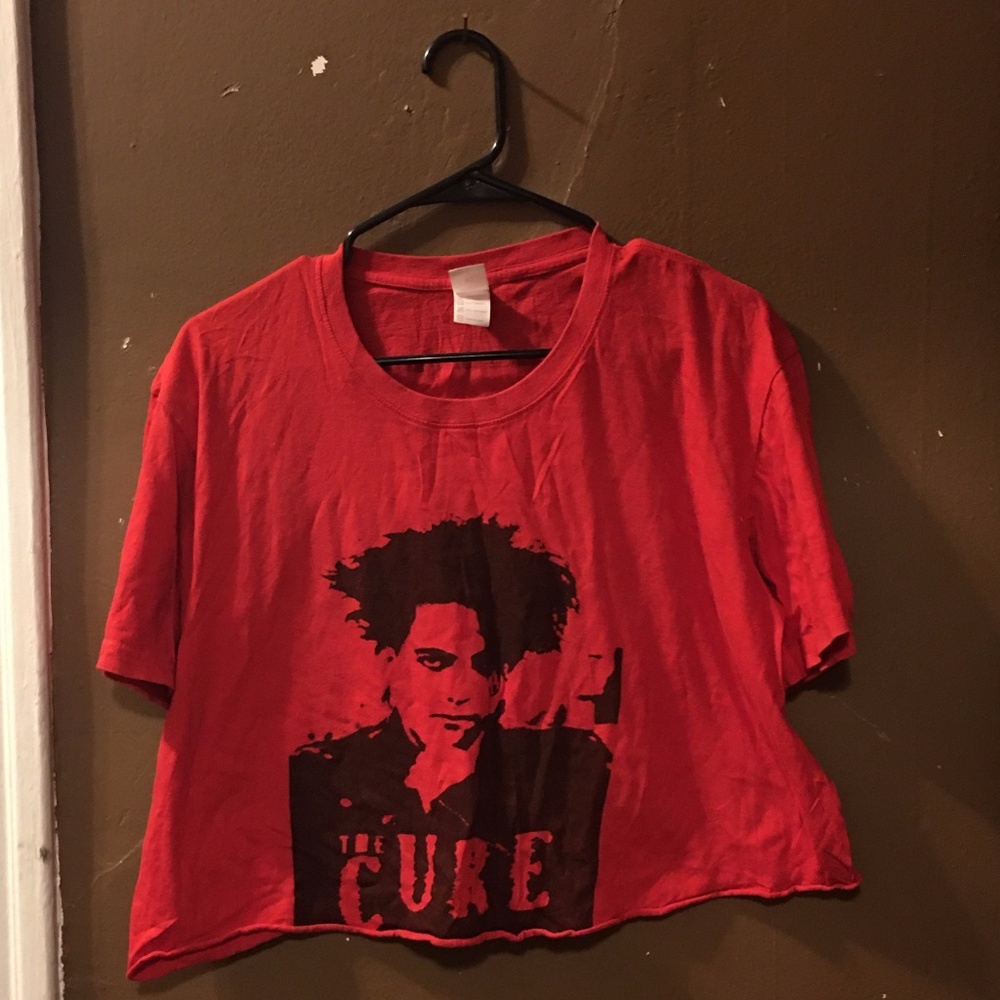 The Cure Band T-Shirt Crop Top